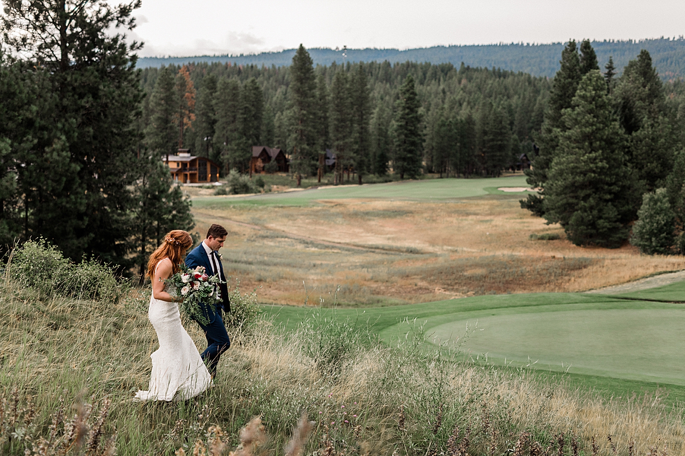 Bride and groom photos at Swiftwater Cellars. Photographed by Seattle Wedding Photographer, Megan Montalvo Photography. 