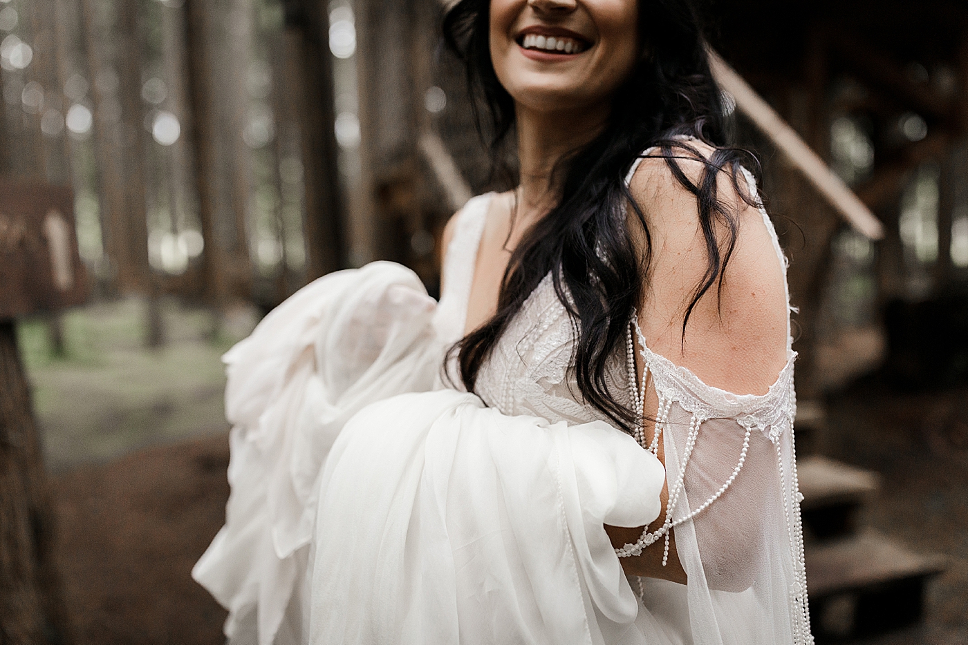 Bridal details | Emerald Forest Elopement | Megan Montalvo Photography 