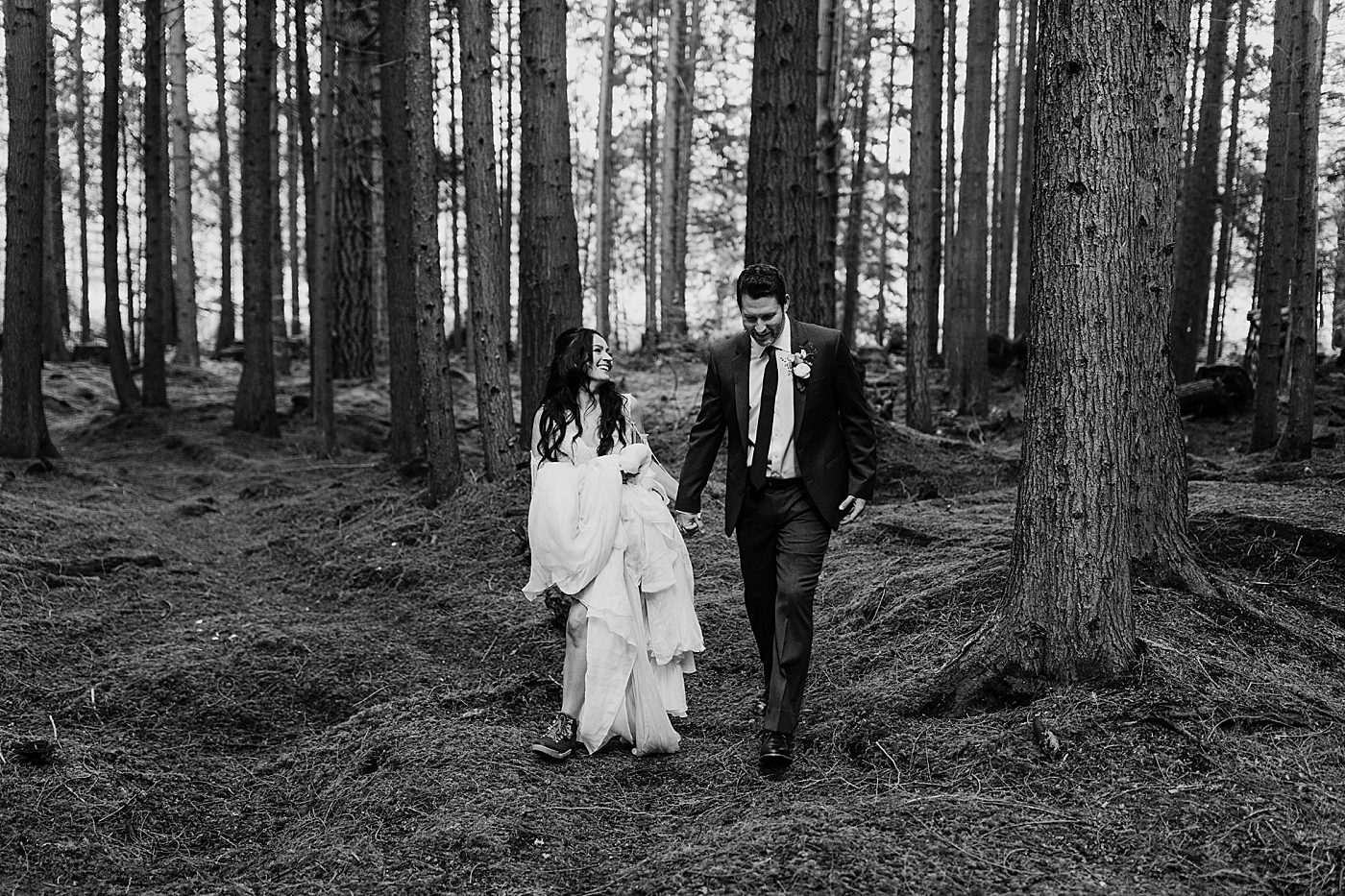 Adventure elopement at the Emerald Forest | Megan Montalvo Photography