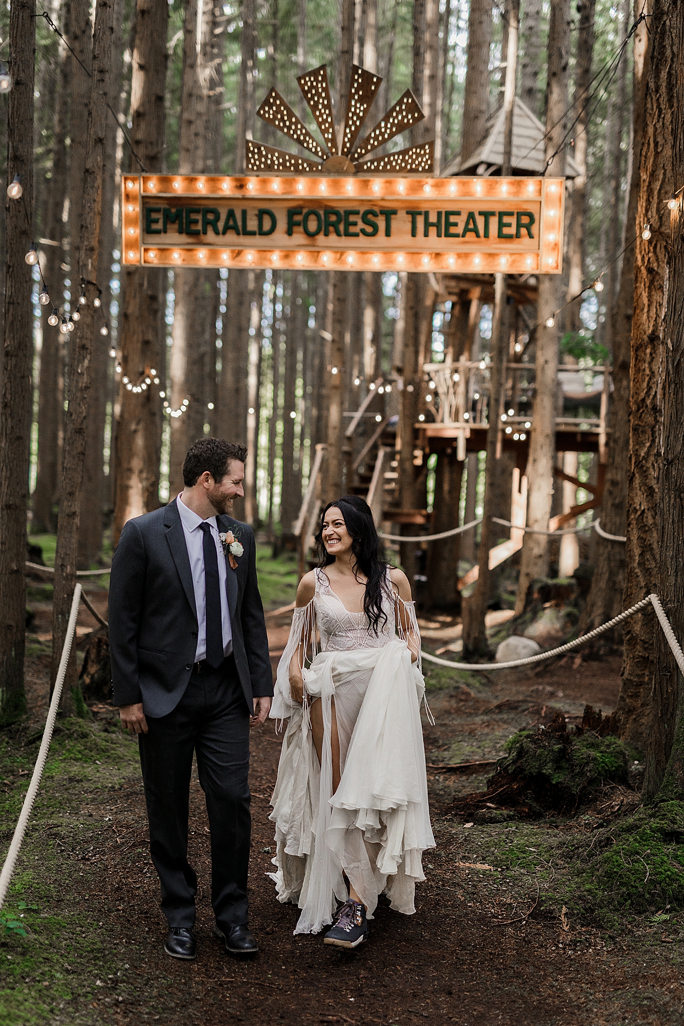 PNW Treehouse Wedding and Elopement Venue | Emerald Forest | Megan Montalvo Photography