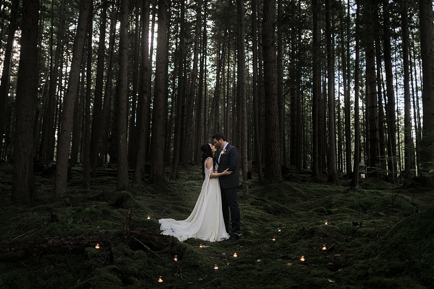 Intimate Emerald Forest Elopement | Megan Montalvo Photography