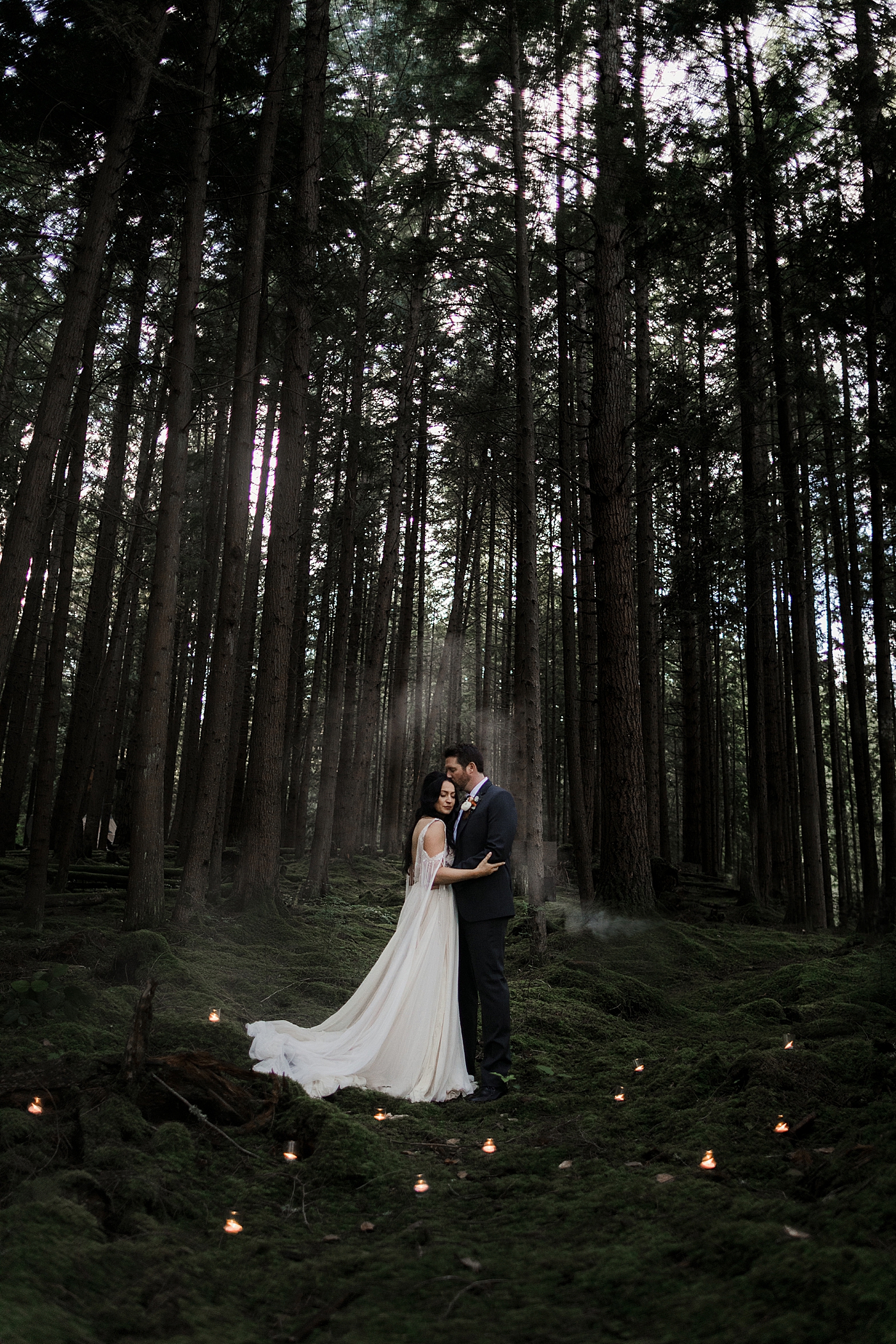 Intimate Emerald Forest Elopement | Megan Montalvo Photography