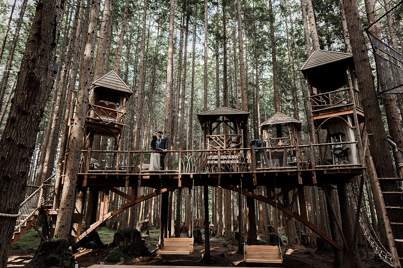 Treehouse wedding at The Emerald Forest | Megan Montalvo Photography