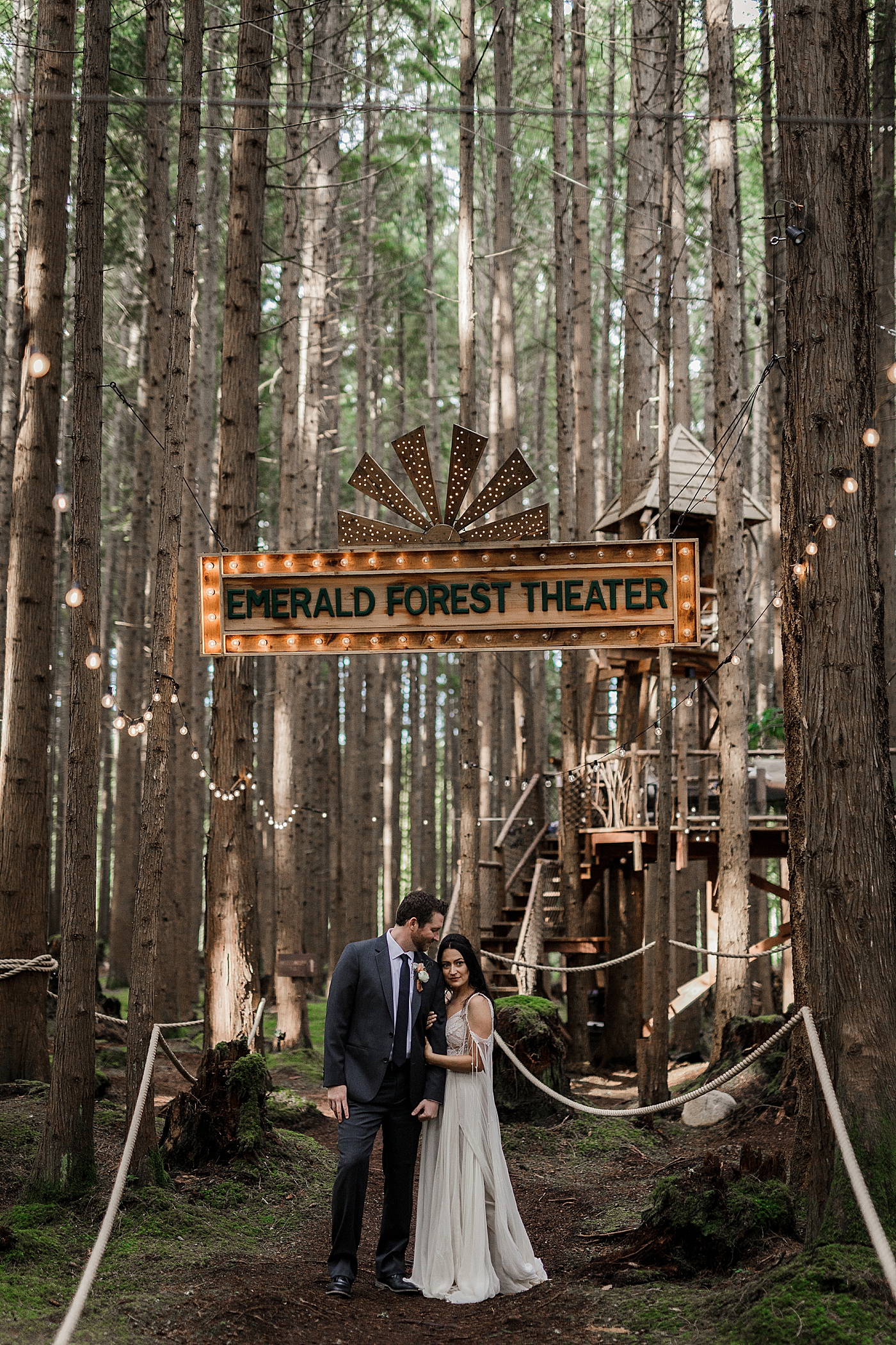 Treehouse wedding at The Emerald Forest | Megan Montalvo Photography