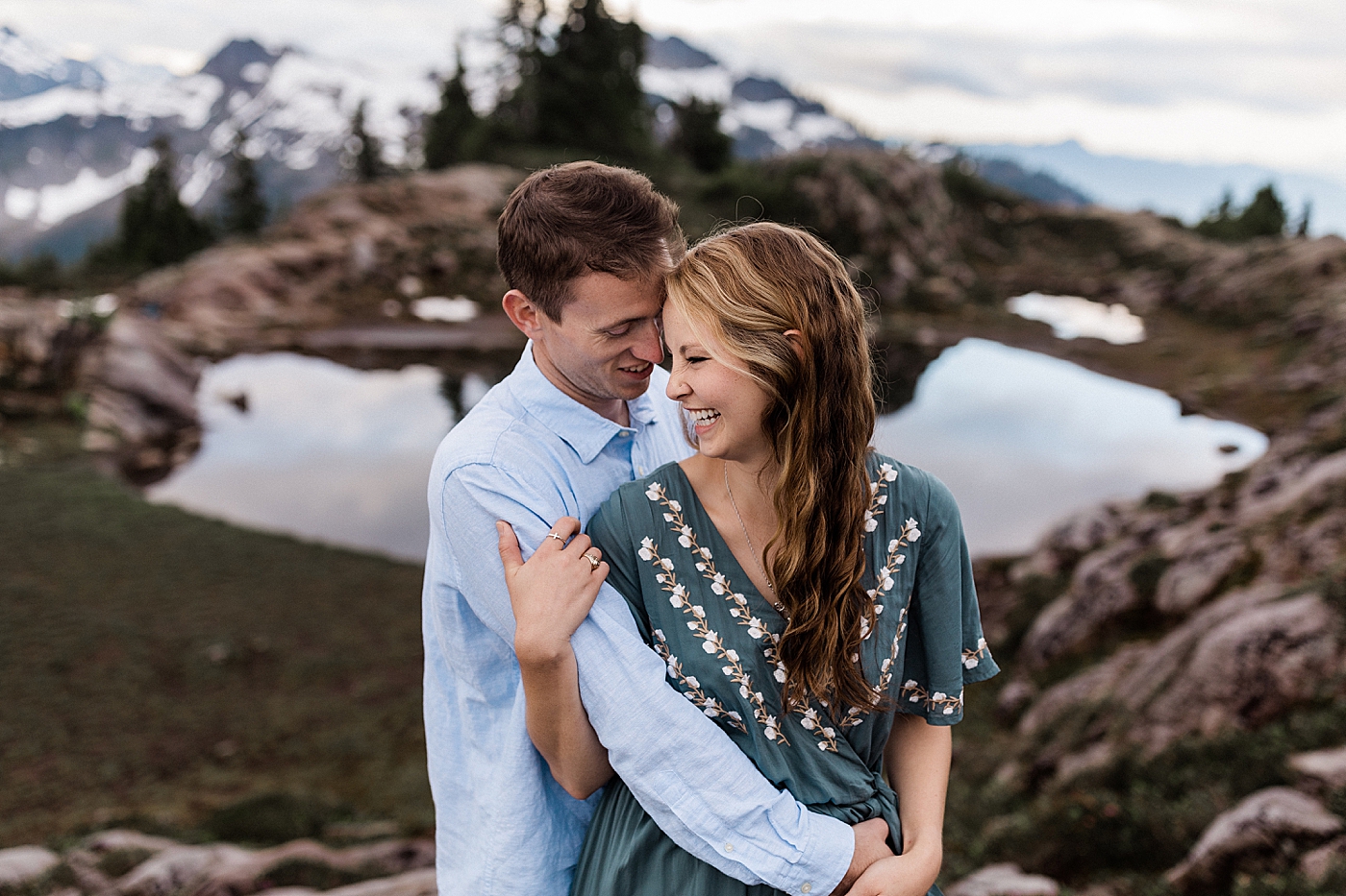 Engagement session after proposal during sunrise at Artists Point | Megan Montalvo Photography