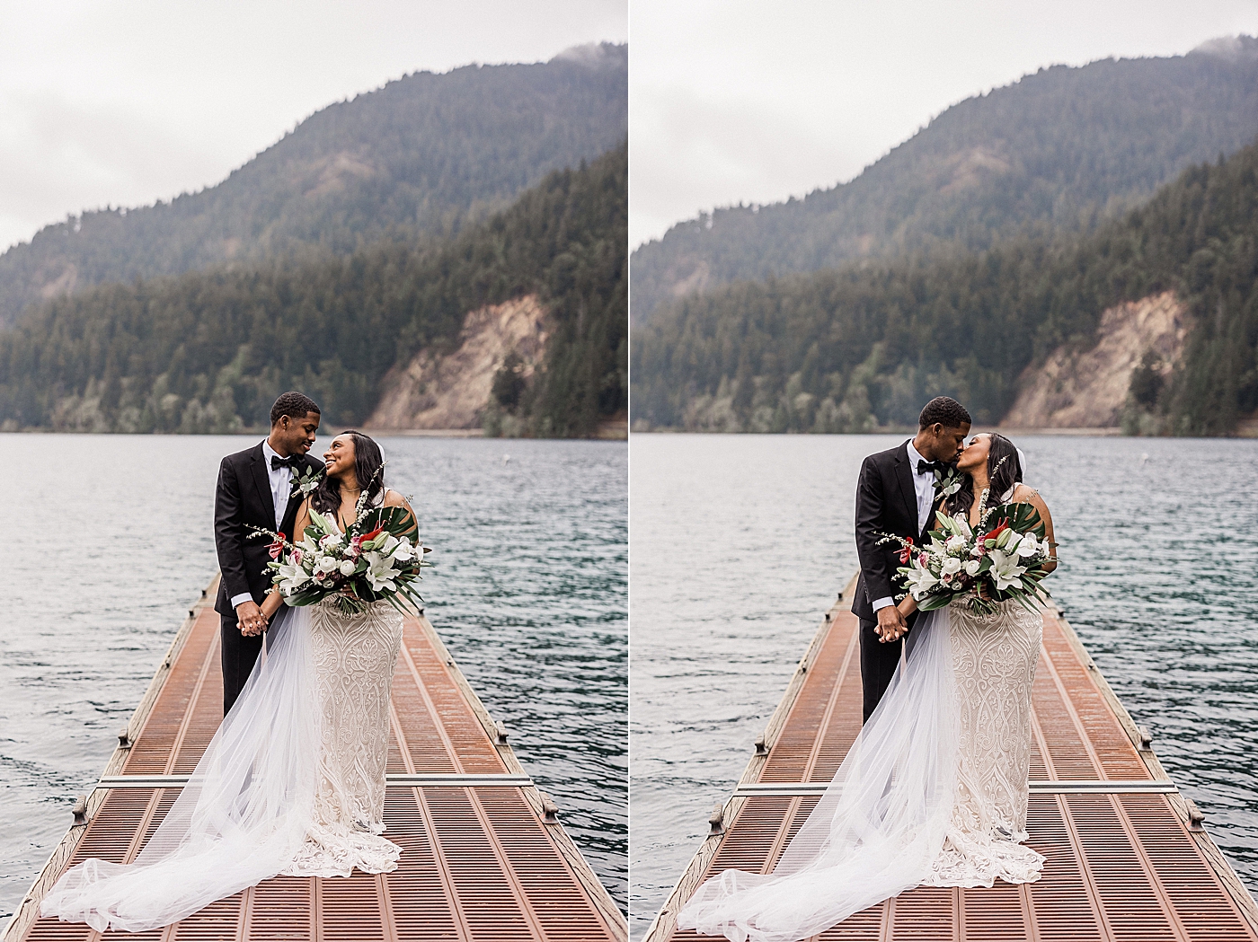 Bride and Groom portraits during PNW Elopement | Photo by Megan Montalvo Photography