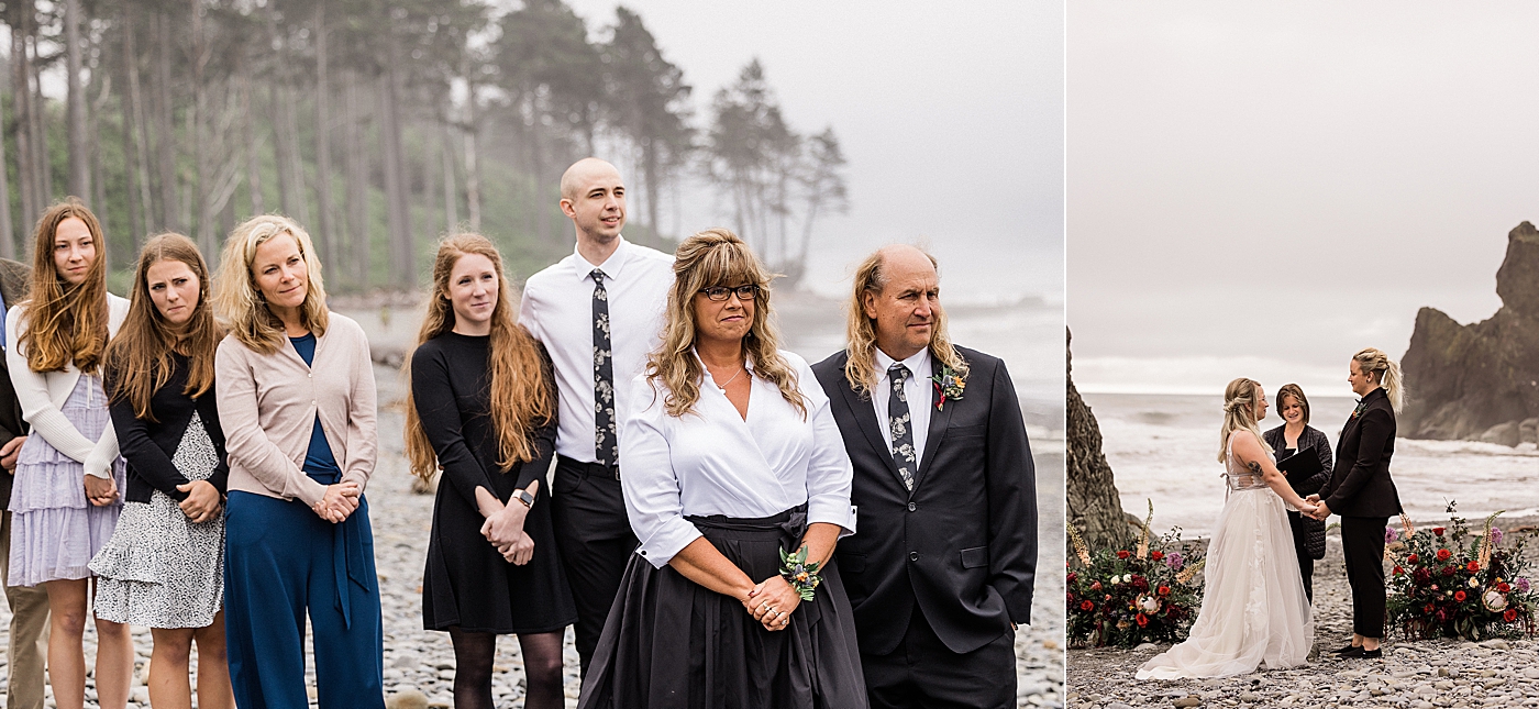 Summer elopement at Ruby Beach | Photo by Megan Montalvo Photography.