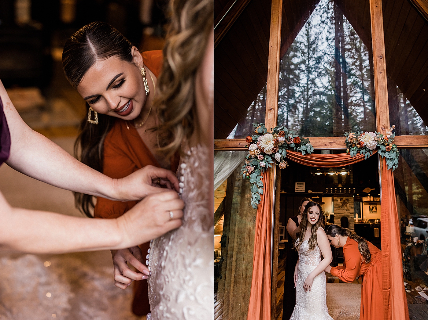 Bride getting ready for elopement | Megan Montalvo Photography