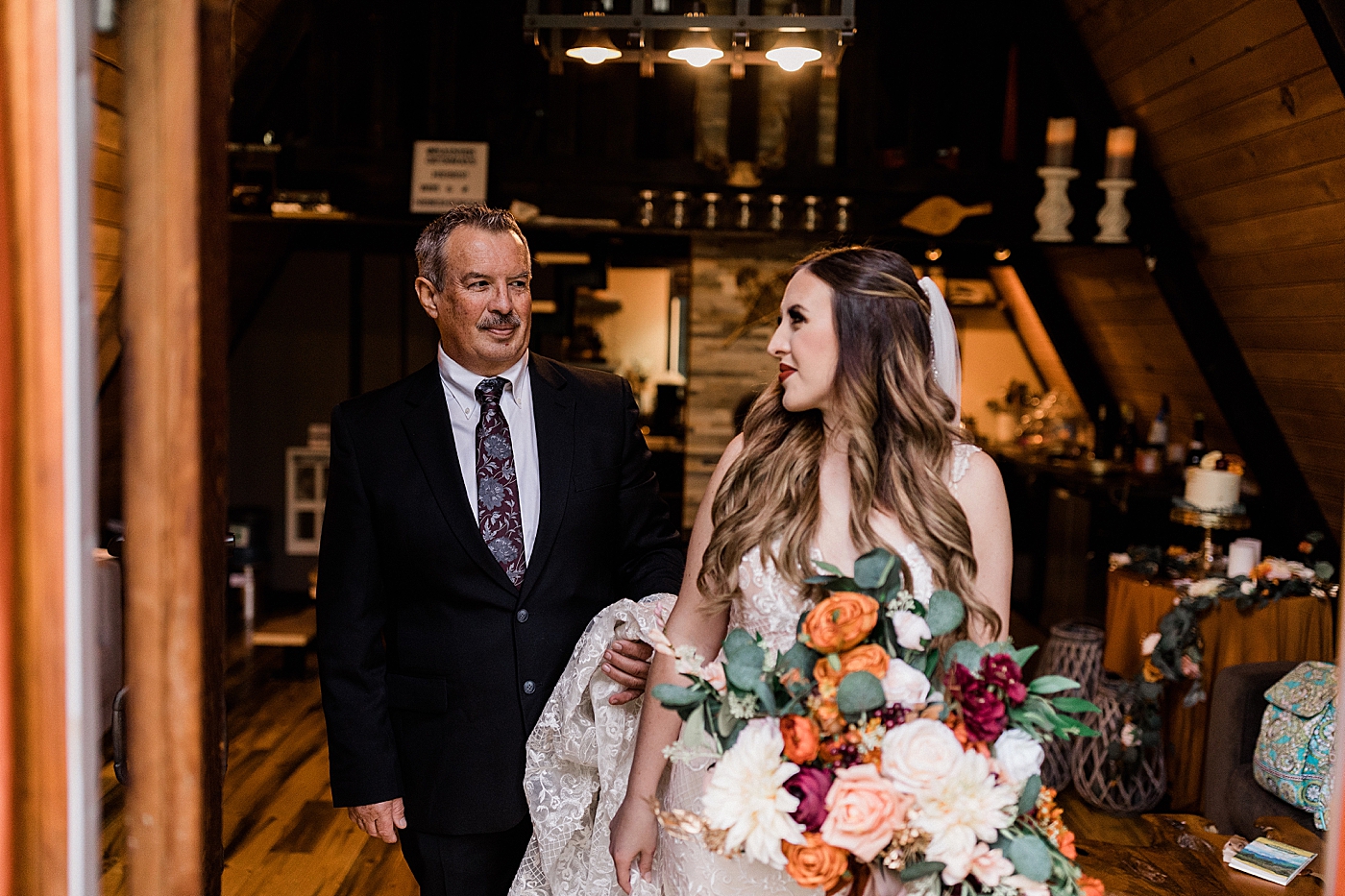 First look between bride and her dad | Megan Montalvo Photography