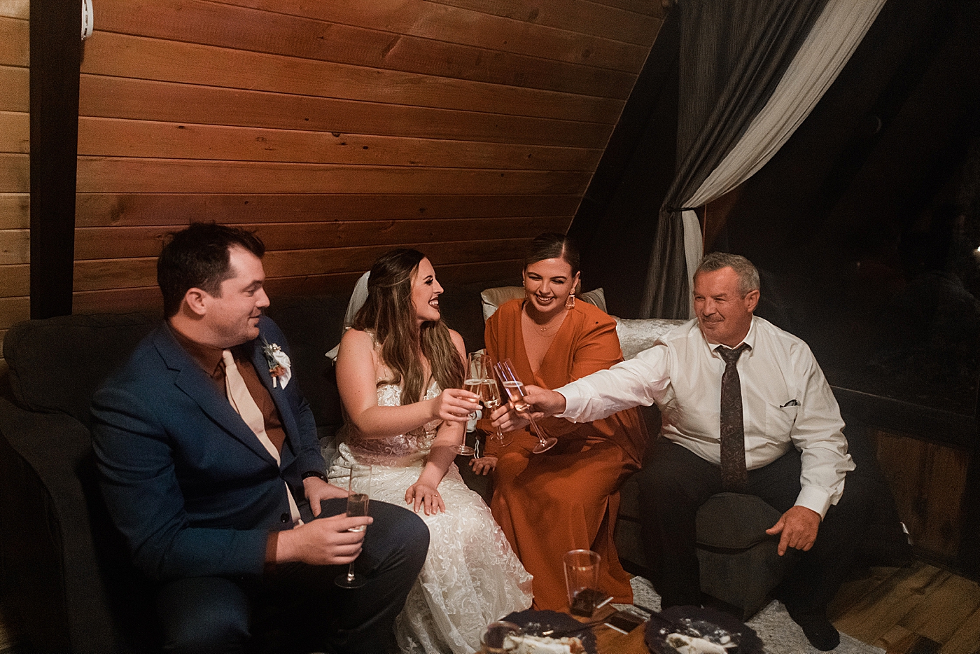 Small reception with family after elopement at Mt Rainier | Megan Montalvo Photography