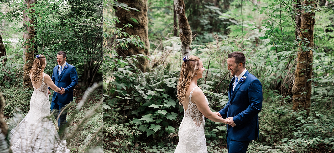 First look before elopement. Photo by Megan Montalvo Photography.