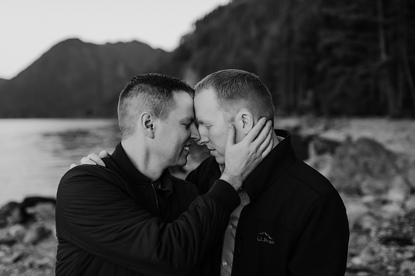 Olympic National Park engagement session at Lake Cushman. Photo by Megan Montalvo Photography.