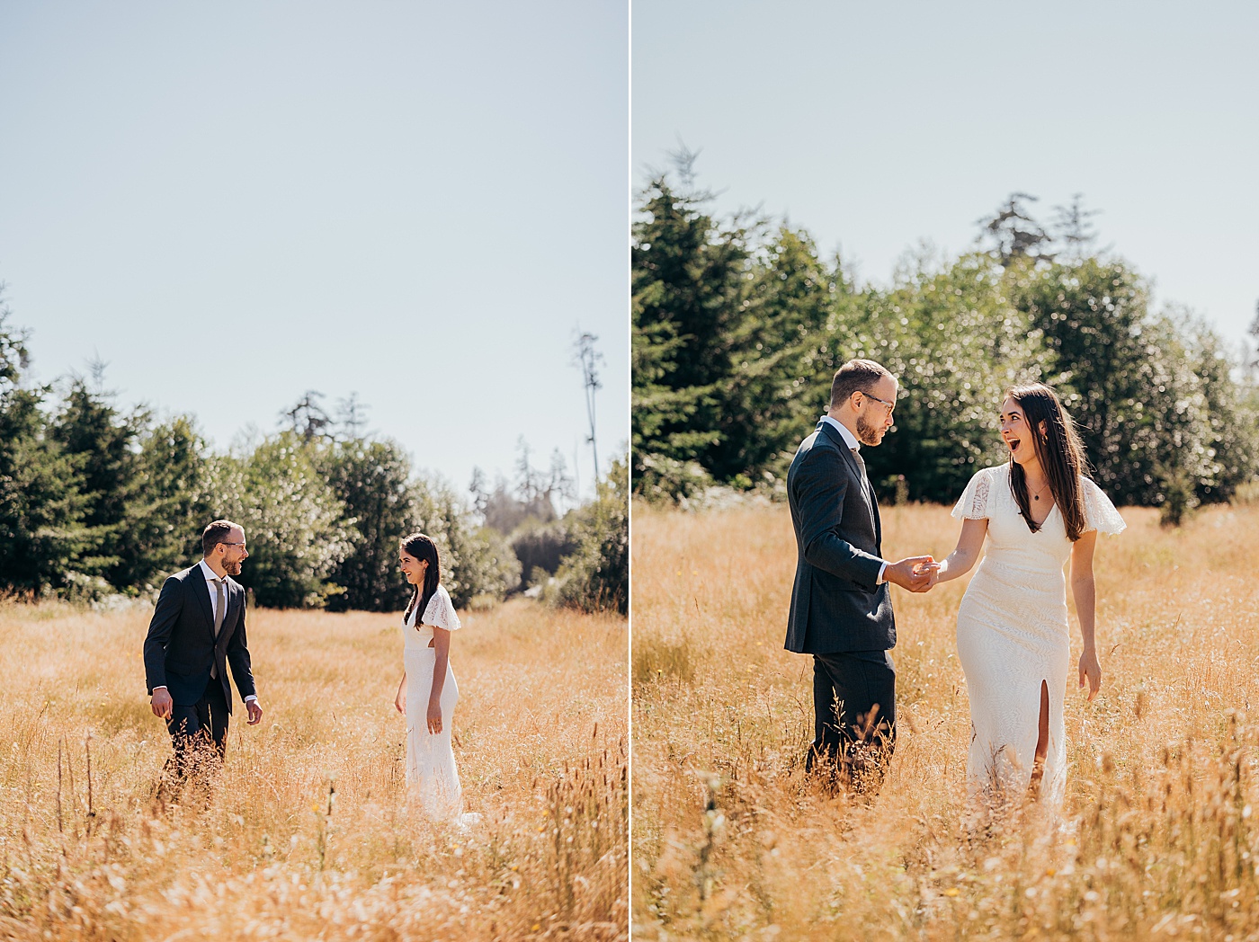 Bride and groom first look | Megan Montalvo Photography