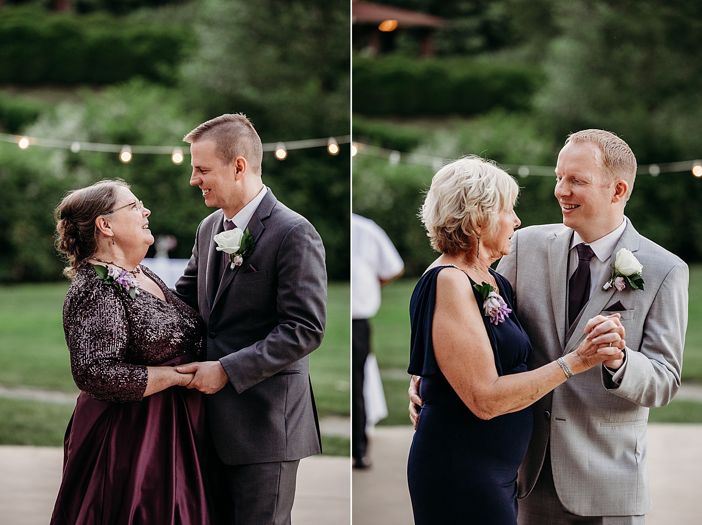 Grooms first dance with each of their Moms | Megan Montalvo Photography