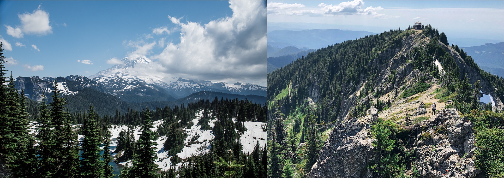 Tolmie Peak lookout location photos as one of the best places to elope at Mt. Rainier